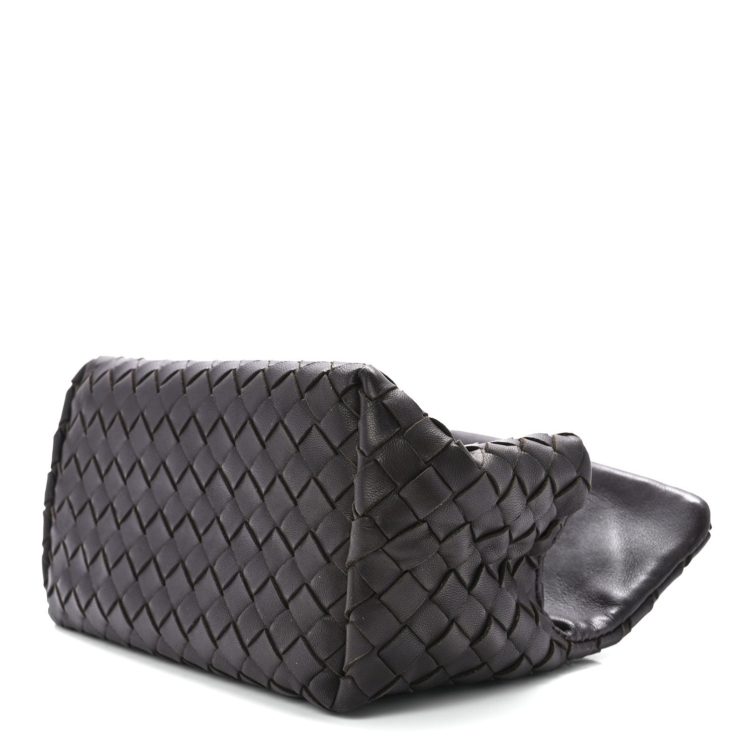 Bottega Veneta Nappa Intrecciato Flap Clutch Ebano 10 of 12