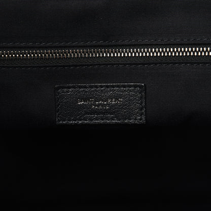 Saint Laurent Crinkled Calfskin Matelasse Monogram Niki Shoulder Bag Deep Marine 6 of 12