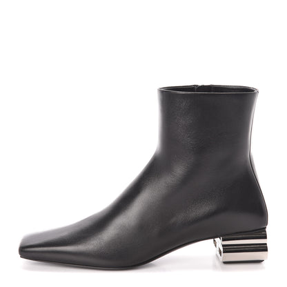 Balenciaga Sheepskin Typo Ankle Booties 36 Black 1 of 9