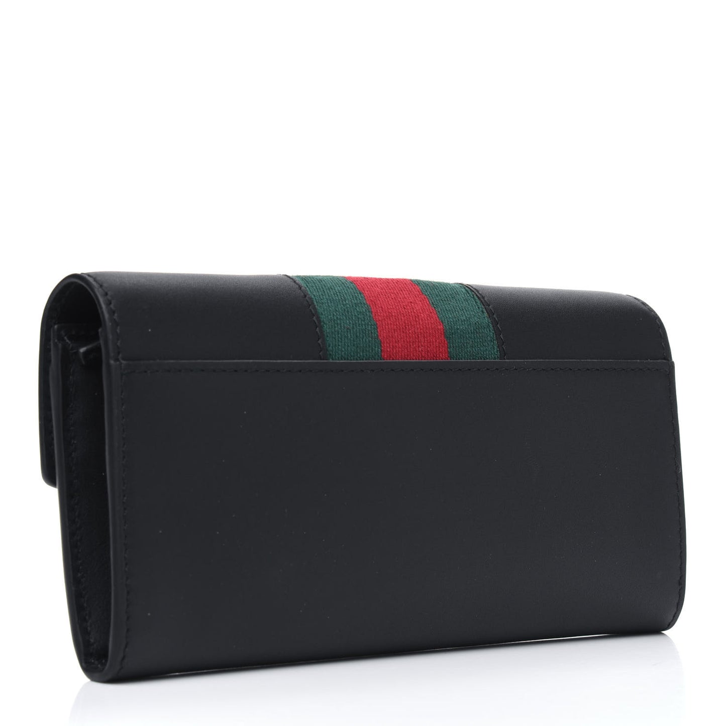 Calfskin Sylvie Continental Wallet Black