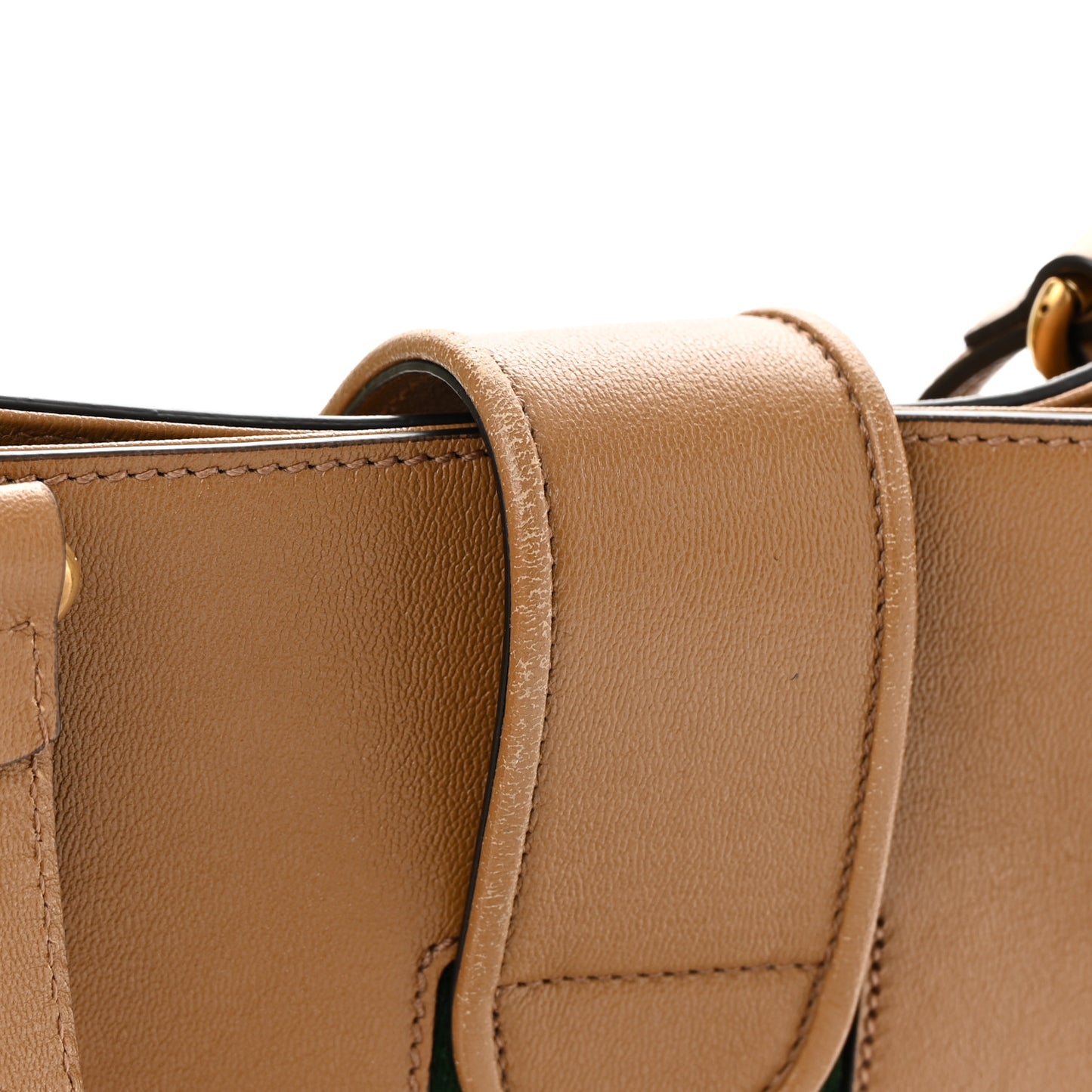 New Sakai Calfskin Lux Web Small Dahlia Tote Quartz Beige