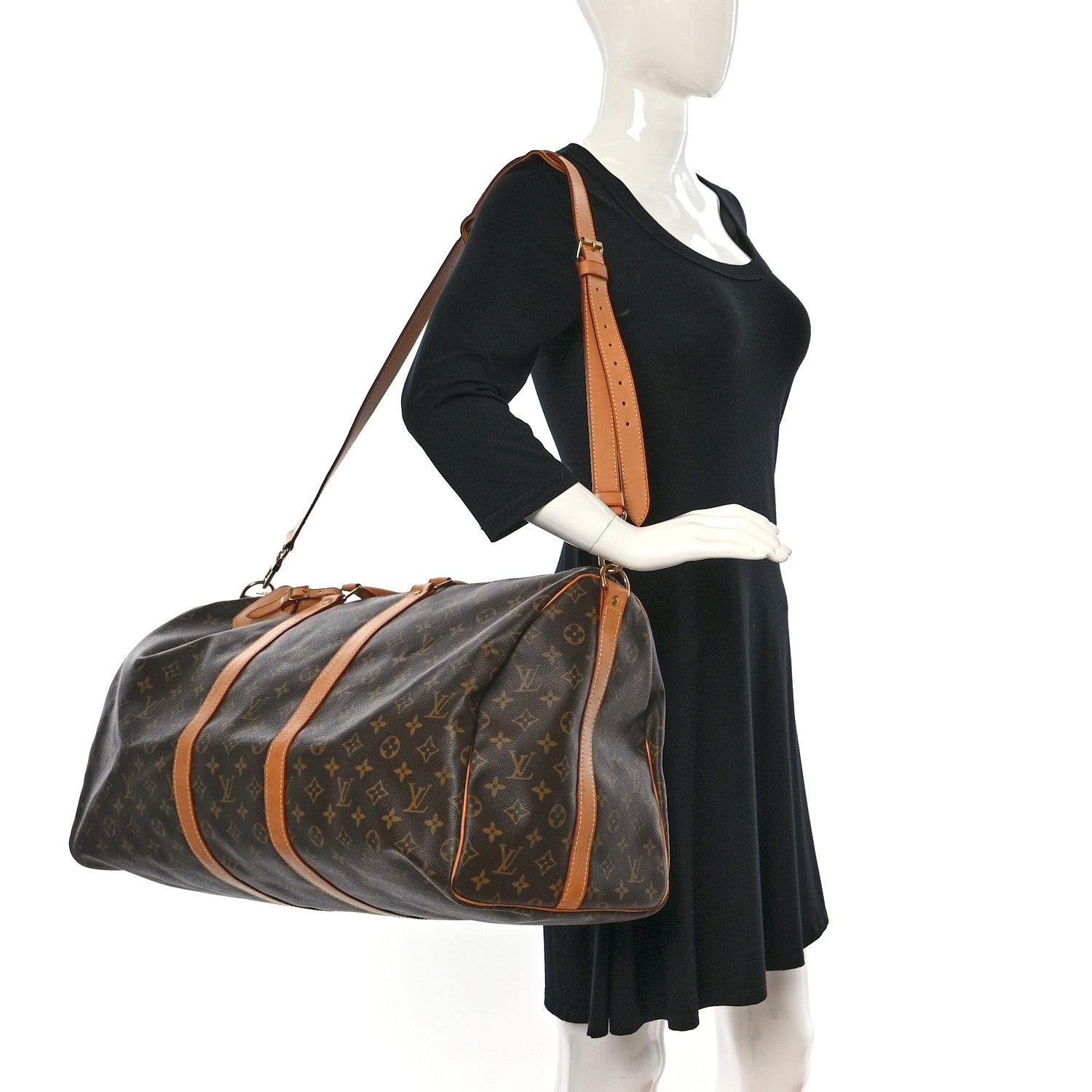 Louis Vuitton Monogram Keepall Bandouliere 55 2 of 12