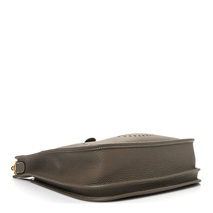 Hermes Taurillon Clemence EVELYNE III PM Etoupe 4 of 11