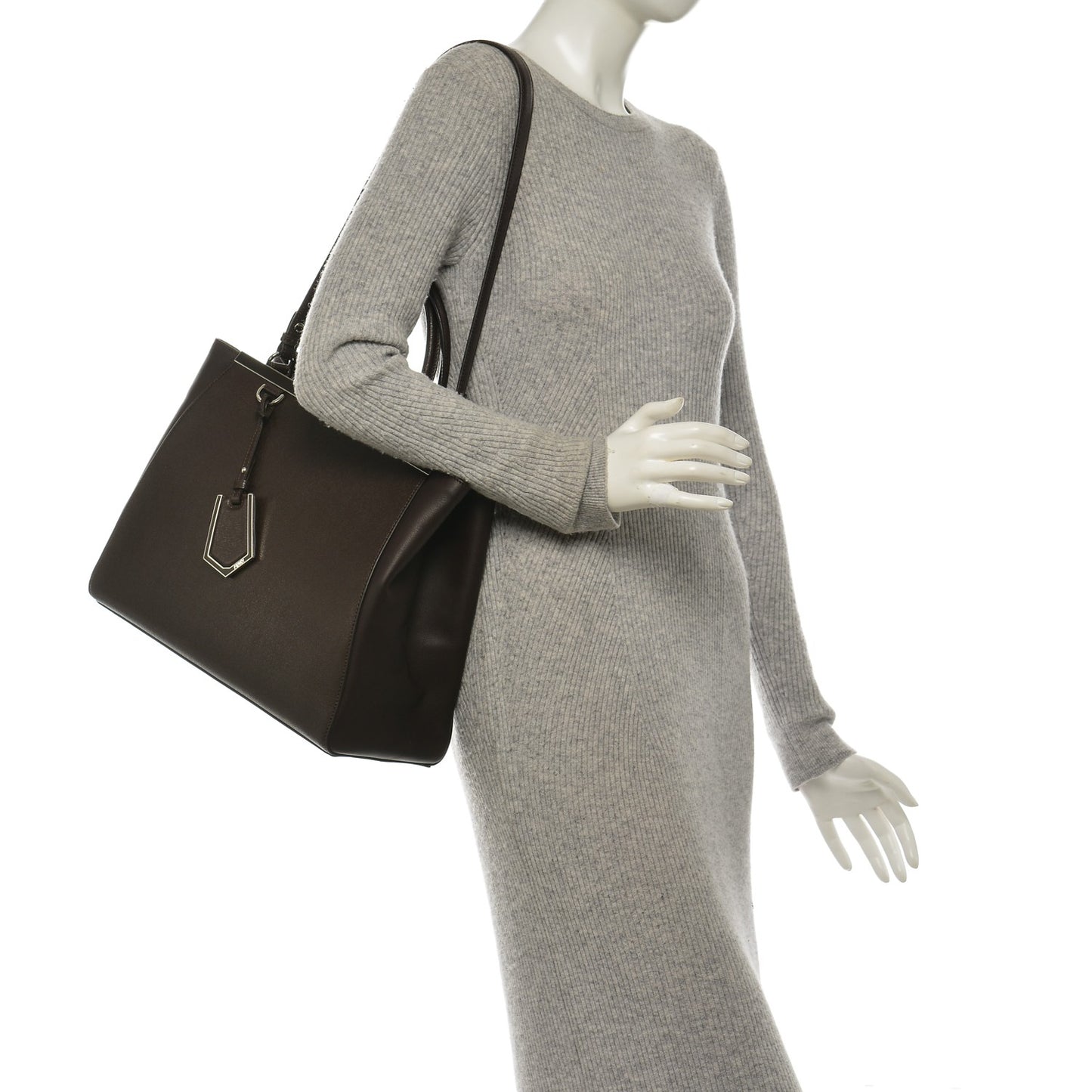 Vitello Elite Regular 2Jours Tote Caffe Noir