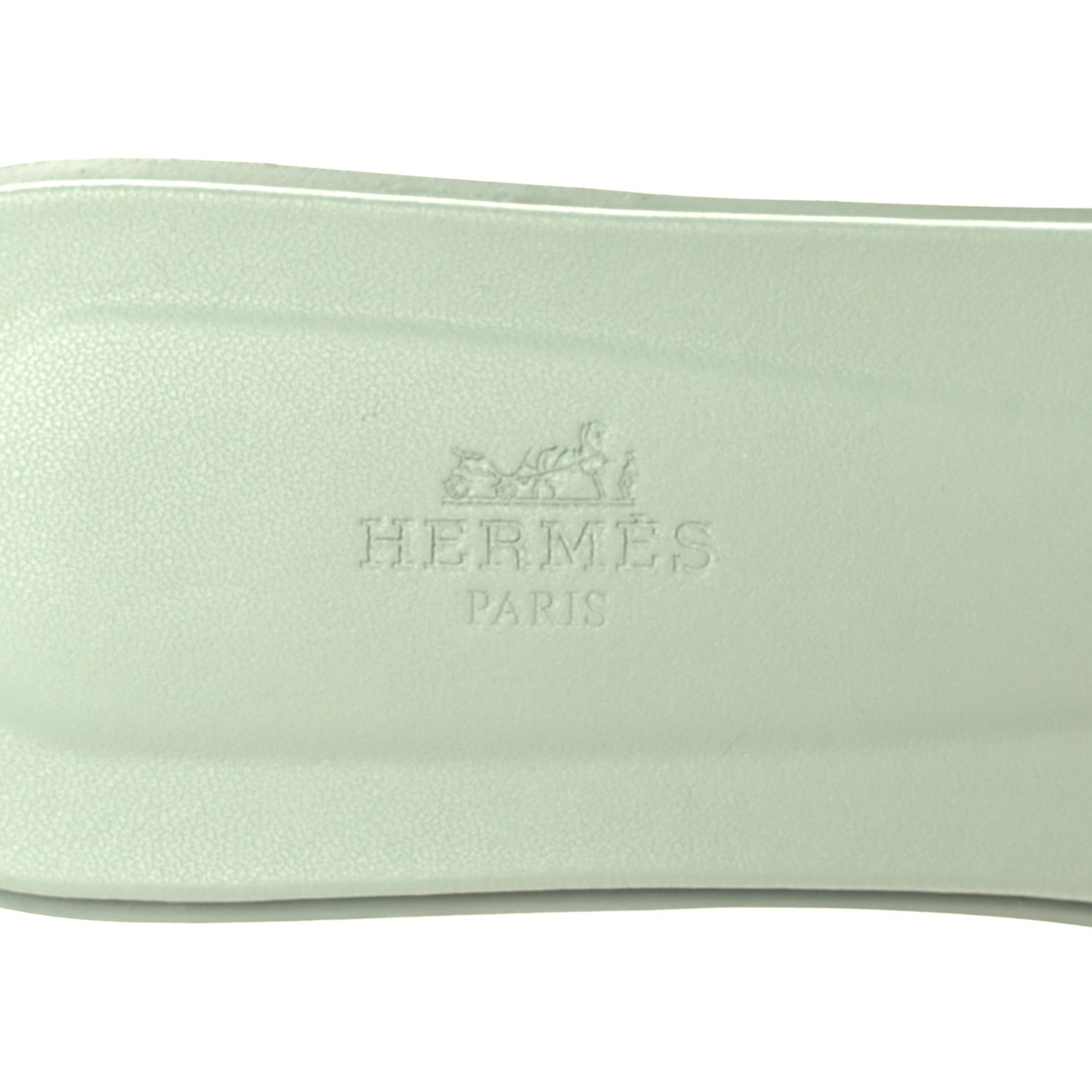 Hermes Calfskin Oran Sandals 42 Vert D'eau 9 of 9