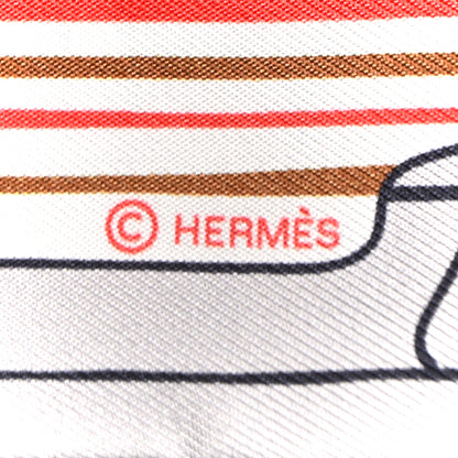 Hermes Silk Les Chiens Parisiens Twilly Gris Perle Bleu Jaune 3 of 4