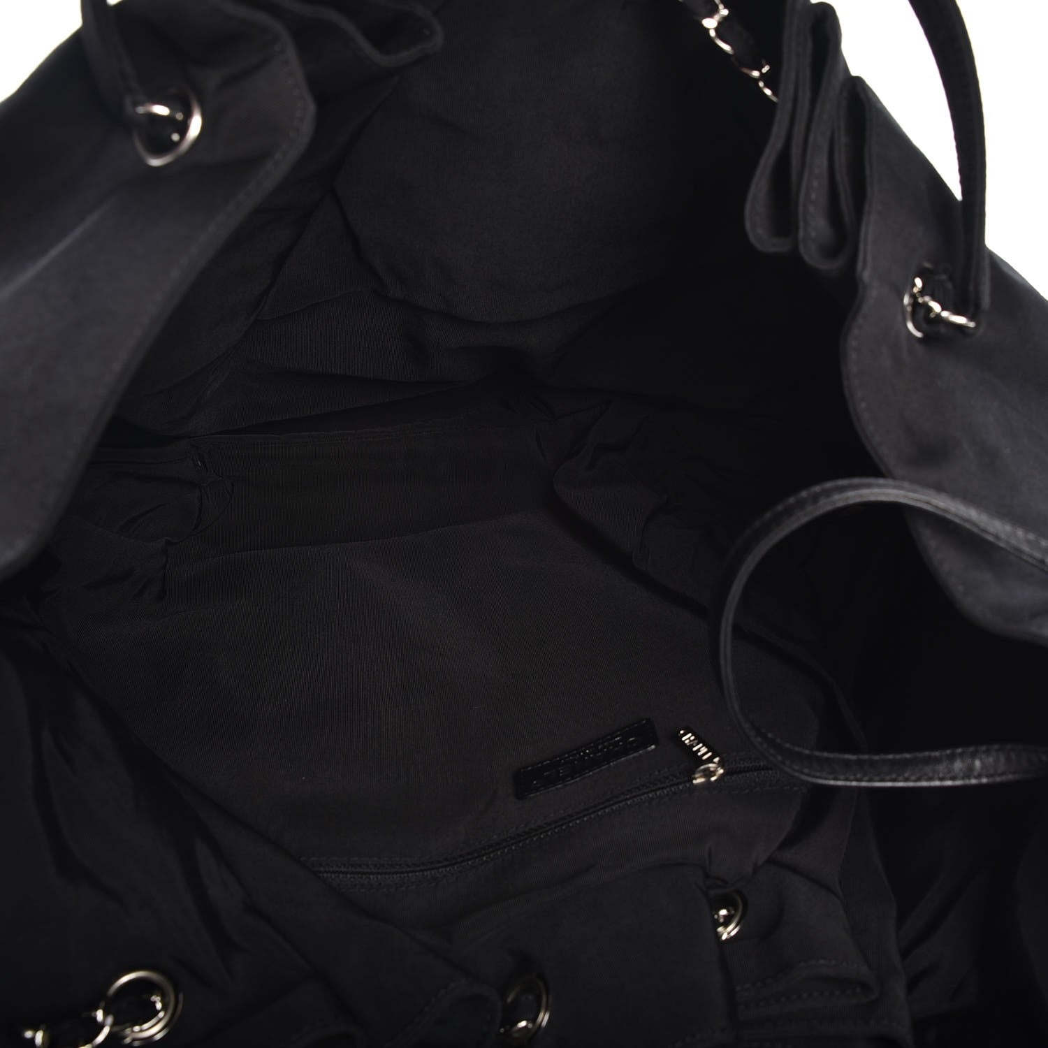 Chanel Vinyl Large Stretch Spirit Cabas Black 5 of 7