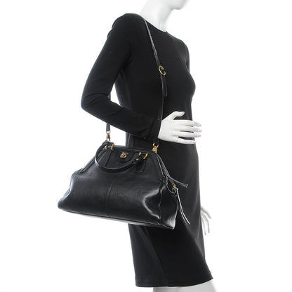 Gucci Calfskin Medium Re(Belle) Top Handle Bag Black 3 of 9