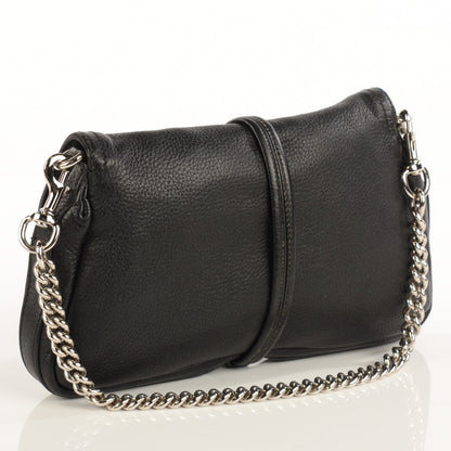 Gucci Calfskin Bamboo Croisette Evening Bag Black 3 of 7