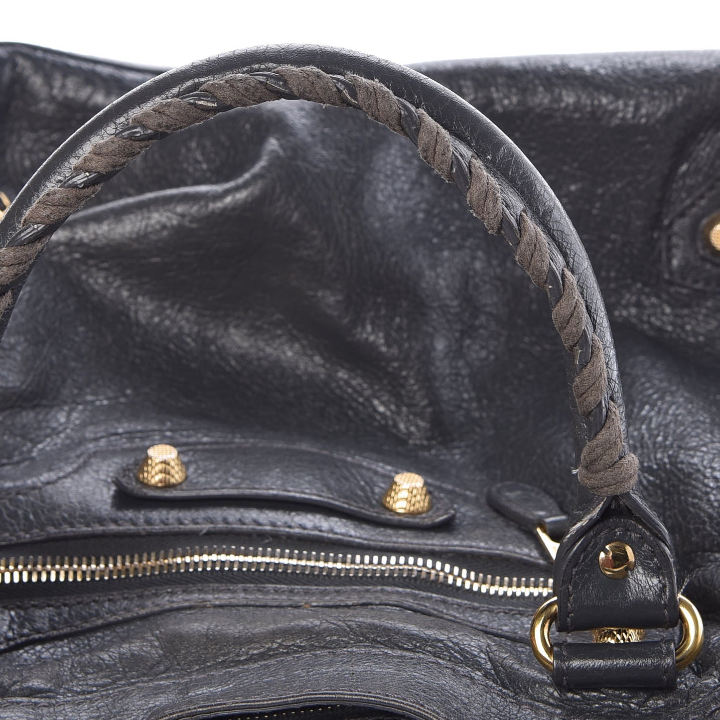 Agneau Giant 12 Gold Hardware Velo Gris Fossile Anthracite