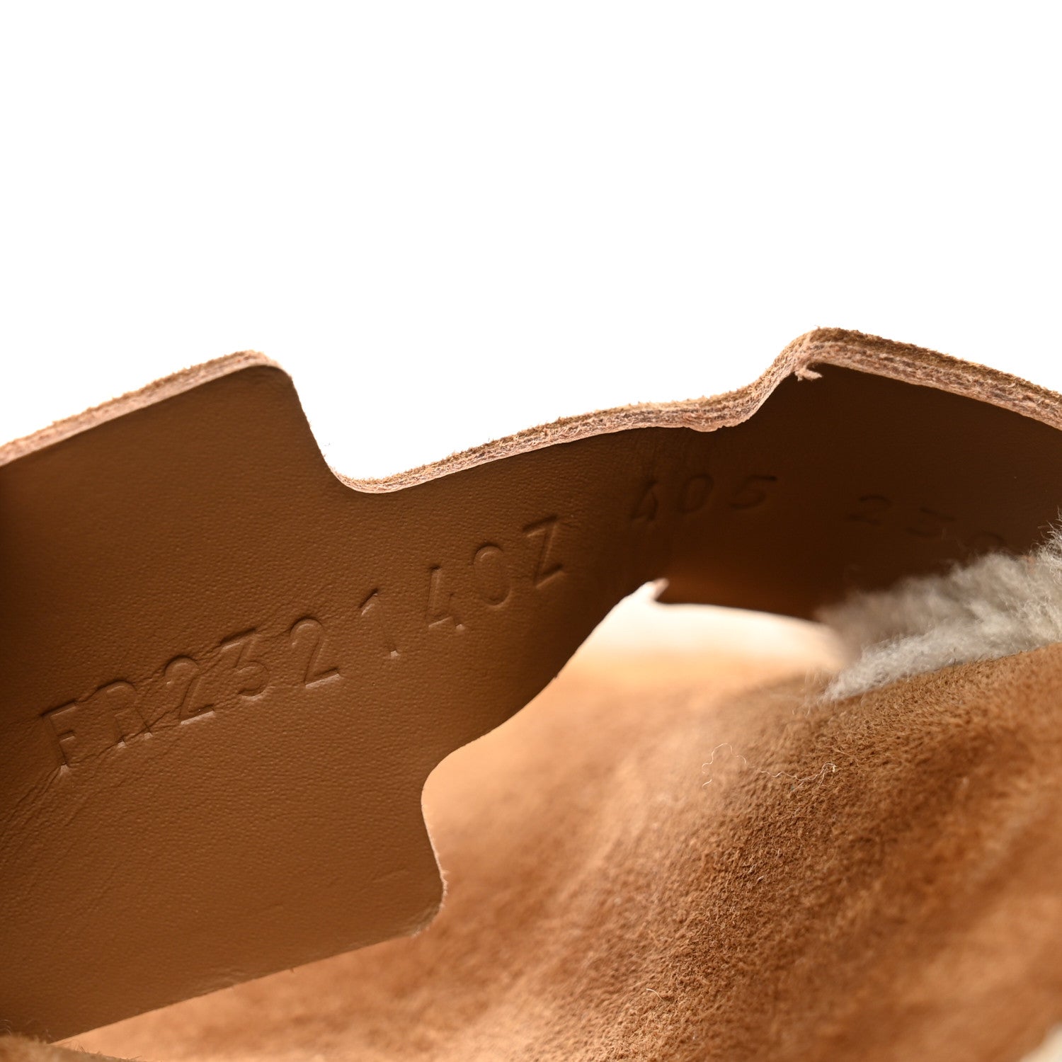 Hermes Suede Goatskin Shearling Go Mules 40.5 Brun Frume Ecru 8 of 9