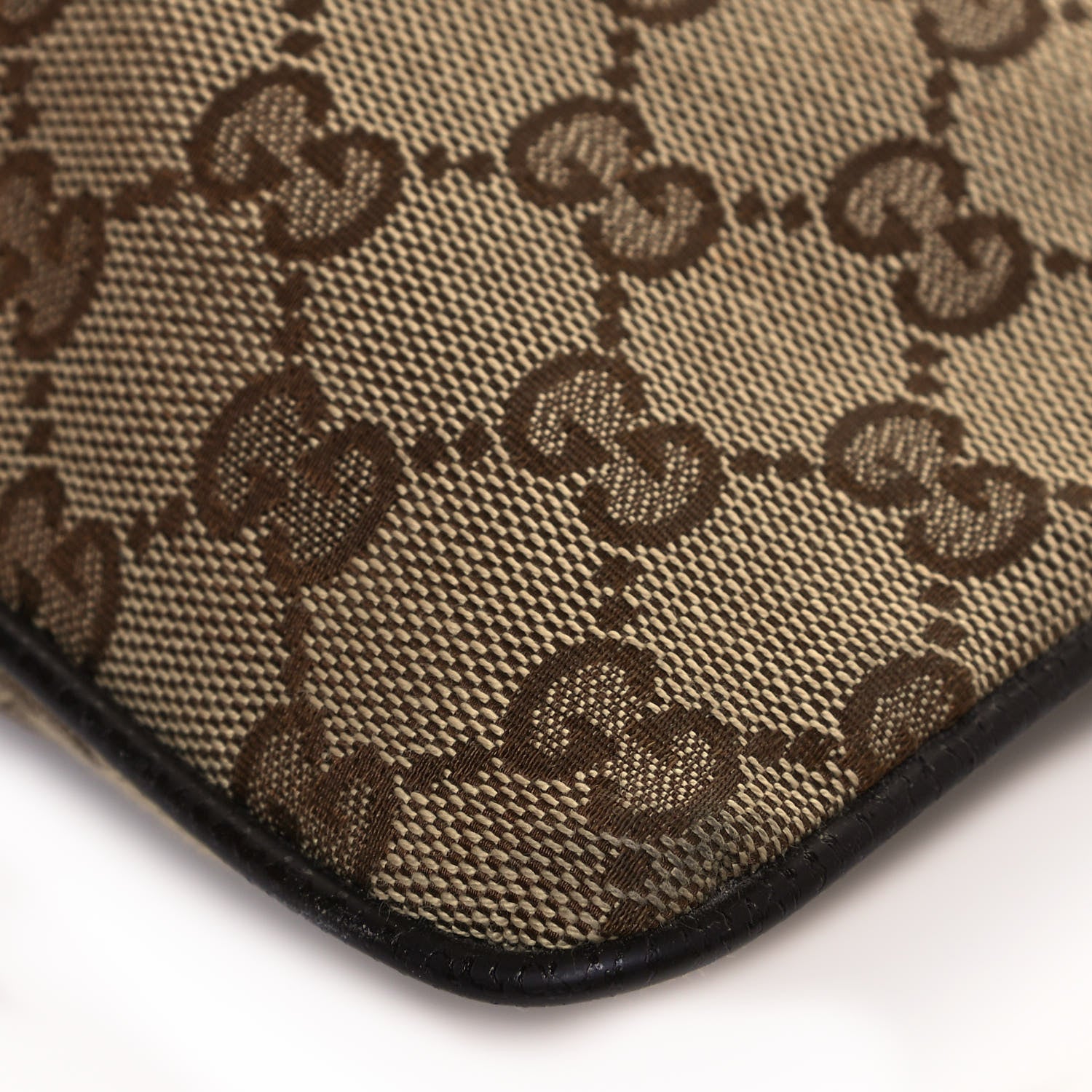 Gucci Monogram Web Small Flat Messenger Bag Brown 10 of 12