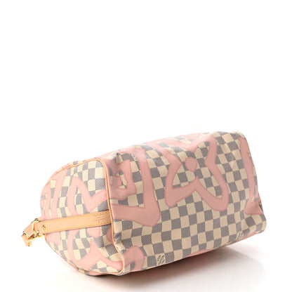 Louis Vuitton Damier Azur Tahitienne Speedy Bandouliere 30 Rose Ballerine 5 of 12