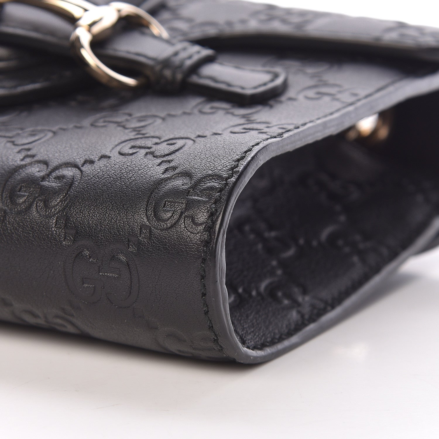 Gucci Guccissima Mini Emily Shoulder Bag Black 10 of 10