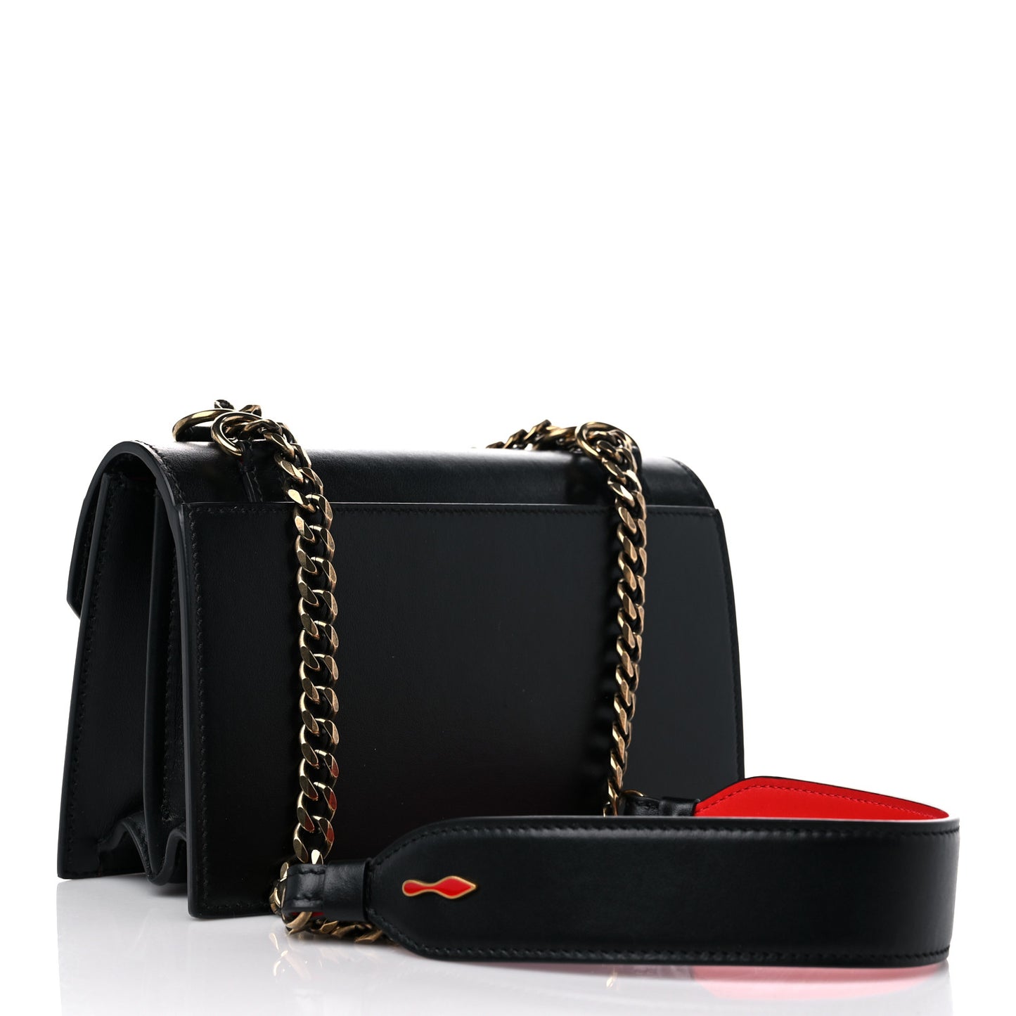 Calfskin Mini Elisa Shoulder Bag Black