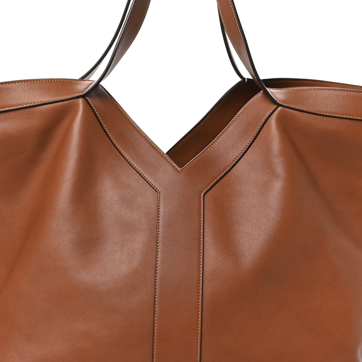 Calfskin Y Tote Brick