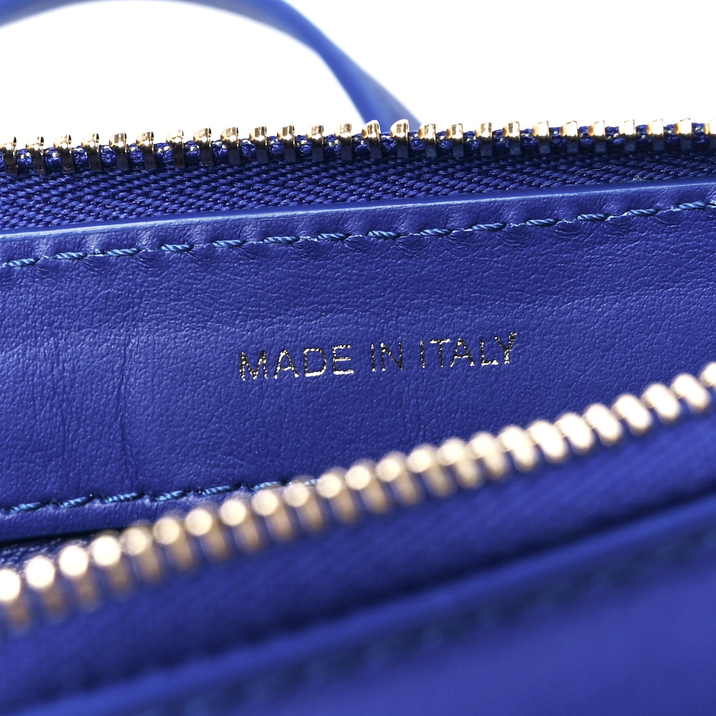 Smooth Calfskin Mini Frame Crossbody Bag Blue