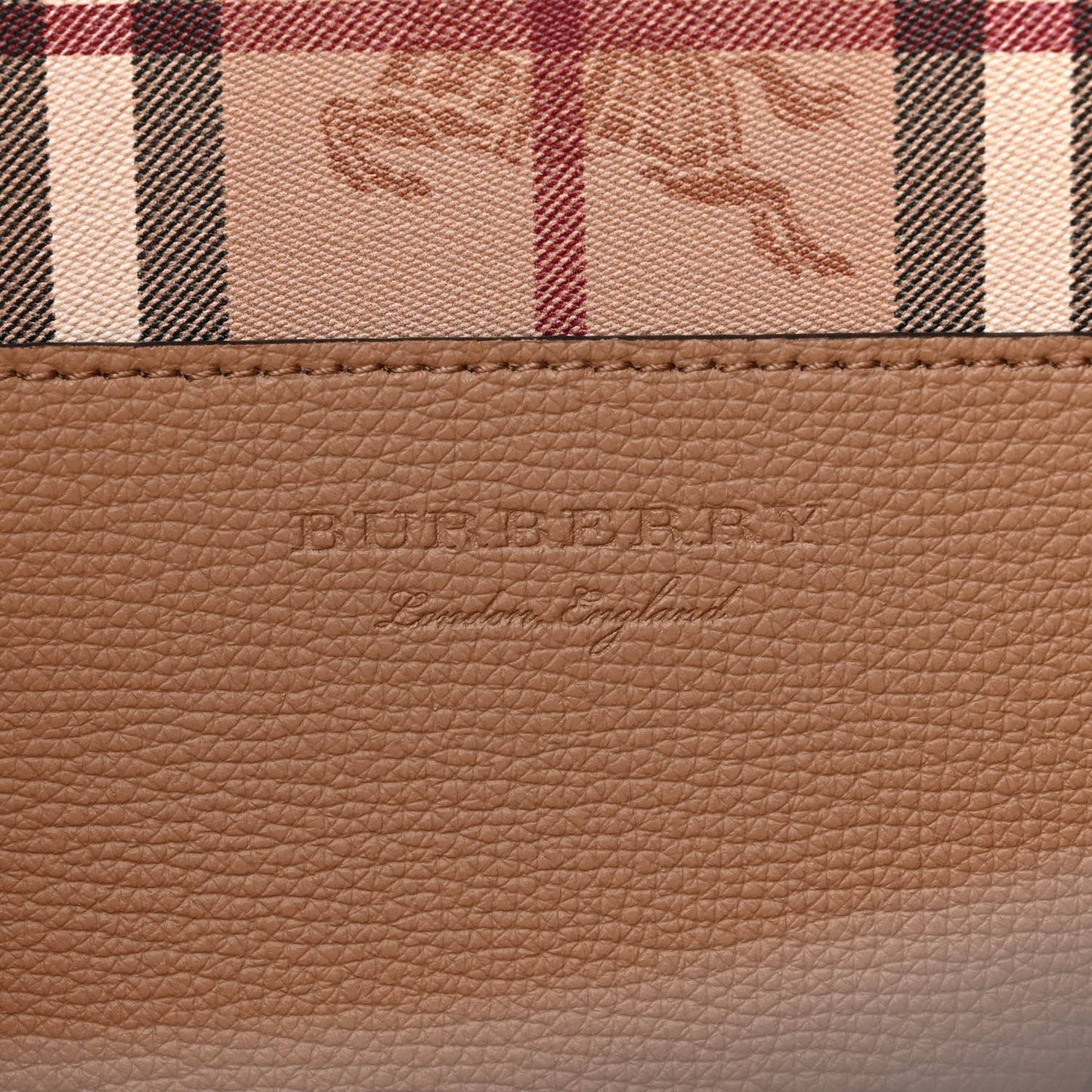 Grainy Calfskin Haymarket Check Medium Ardwell Zip Tote Camel