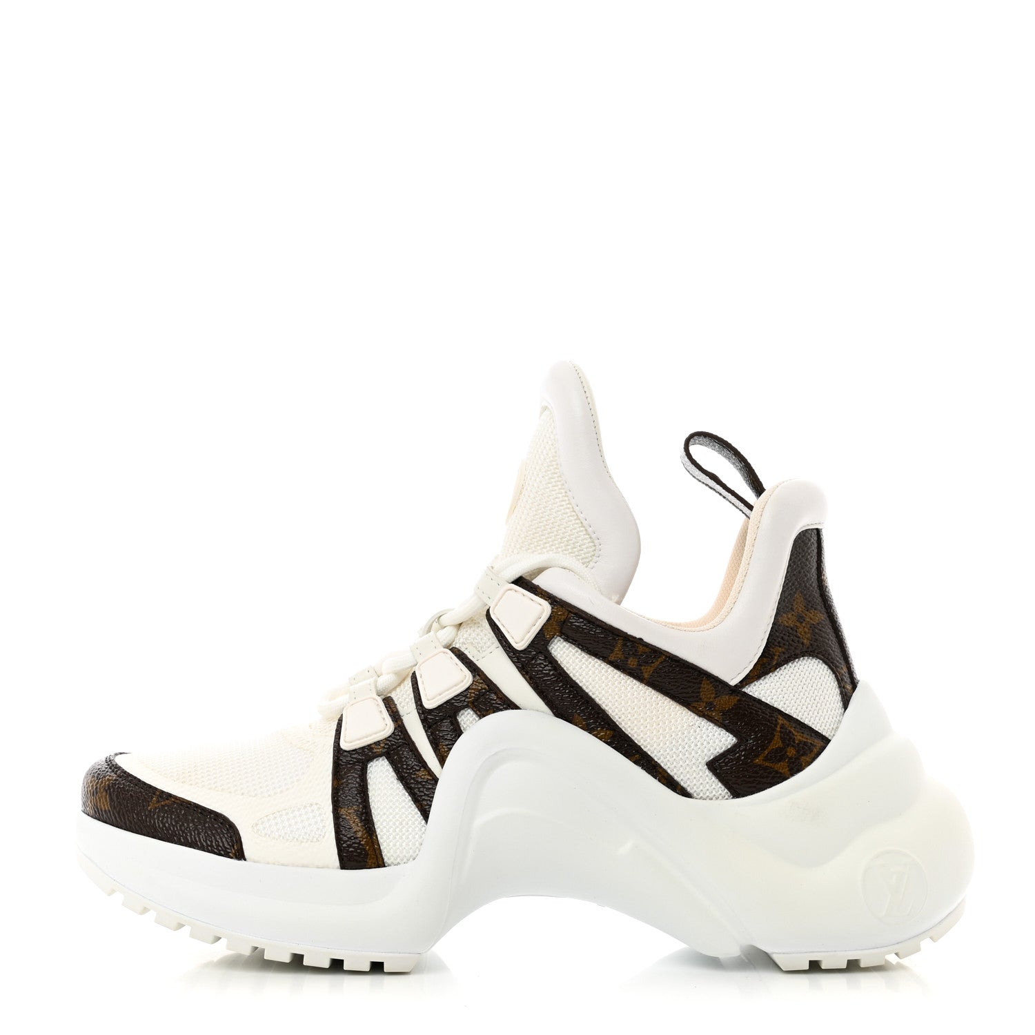 Louis Vuitton Patent Monogram LV Archlight Sneakers 36.5 White 1 of 17