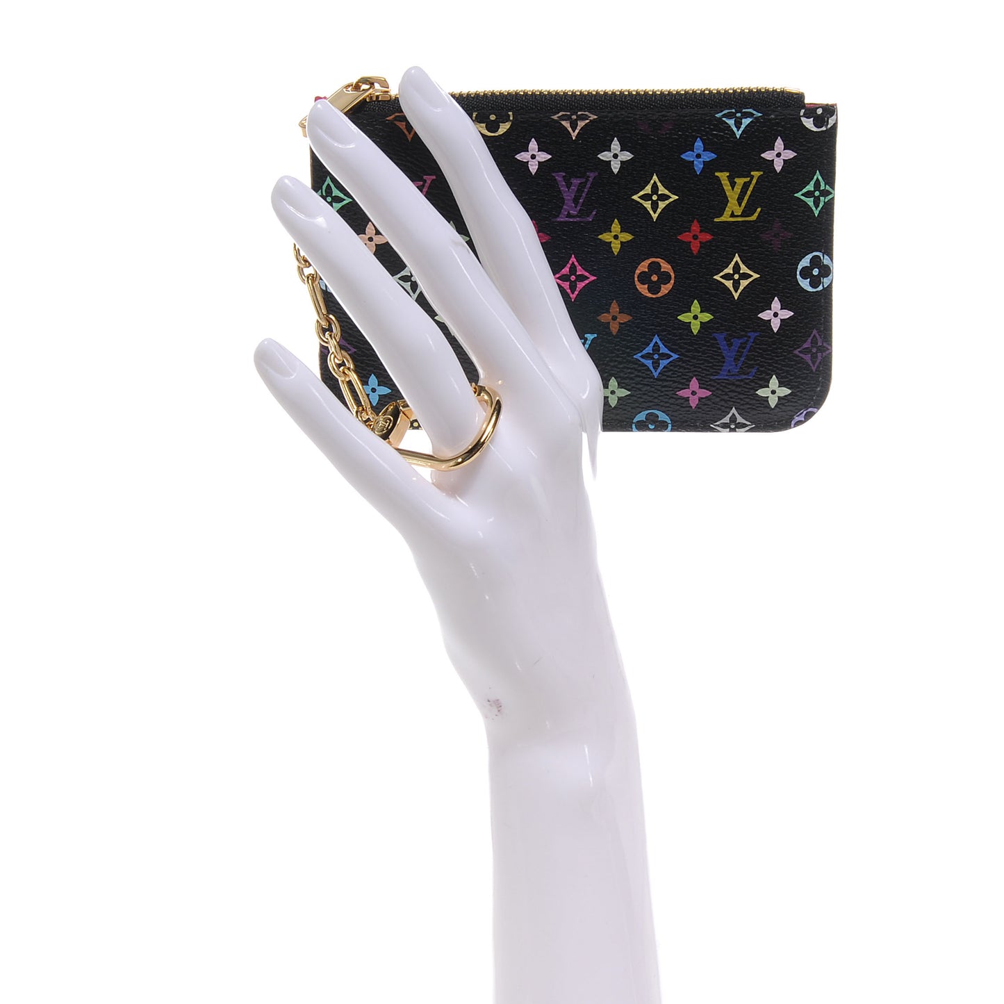 Monogram Multicolor Key Pouch Black Grenade