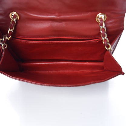 Chanel Lambskin Quilted Tassel Shoulder Flap Bag Red 5 of 19