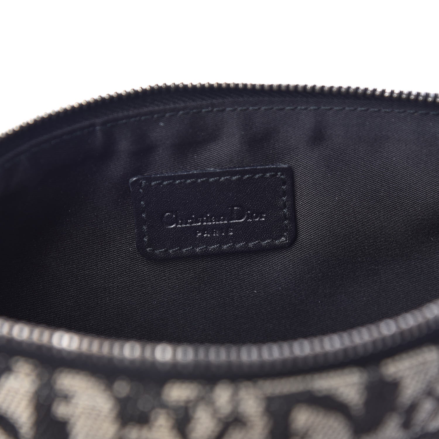 Christian Dior Monogram Mini Saddle Pochette Black 6 of 10