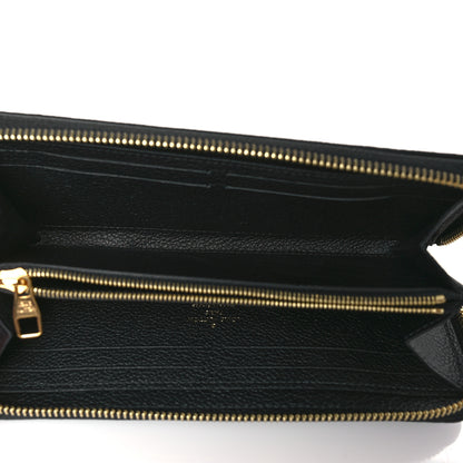 Louis Vuitton Empreinte Monogram Giant Clemence Wallet Black Beige 5 of 6
