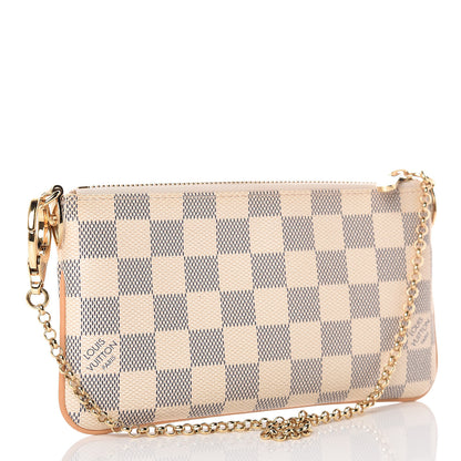Louis Vuitton Damier Azur Pochette Milla MM 3 of 9