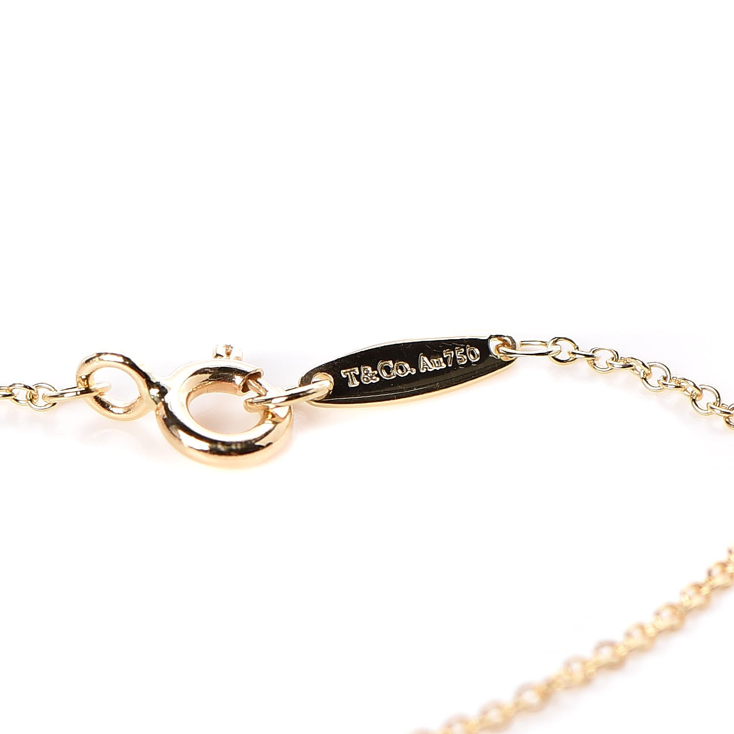Tiffany 18K Yellow Gold Diamond .08ct Elsa Peretti Diamonds by the Yard Bracelet 4 of 5
