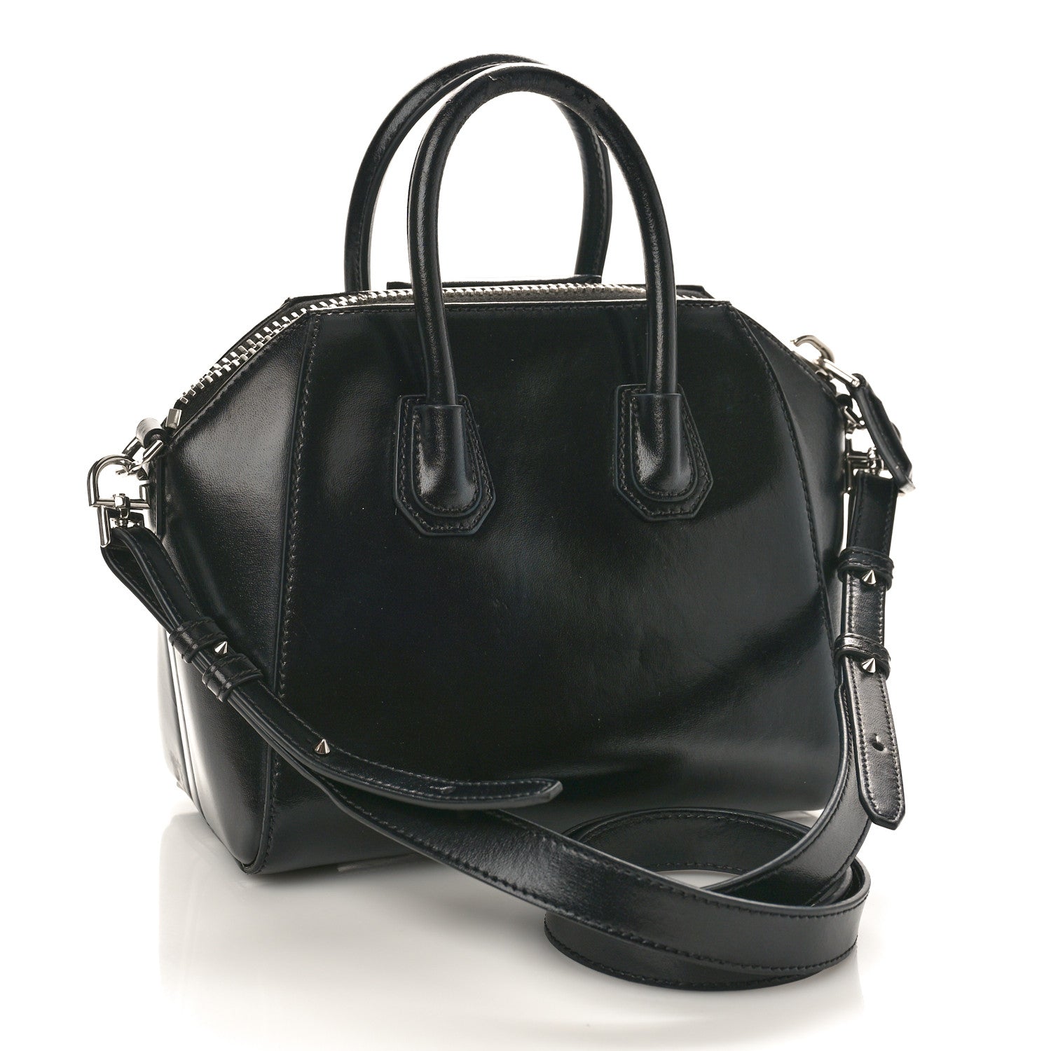 Givenchy Shiny Lord Calfskin Mini Antigona Black 3 of 12