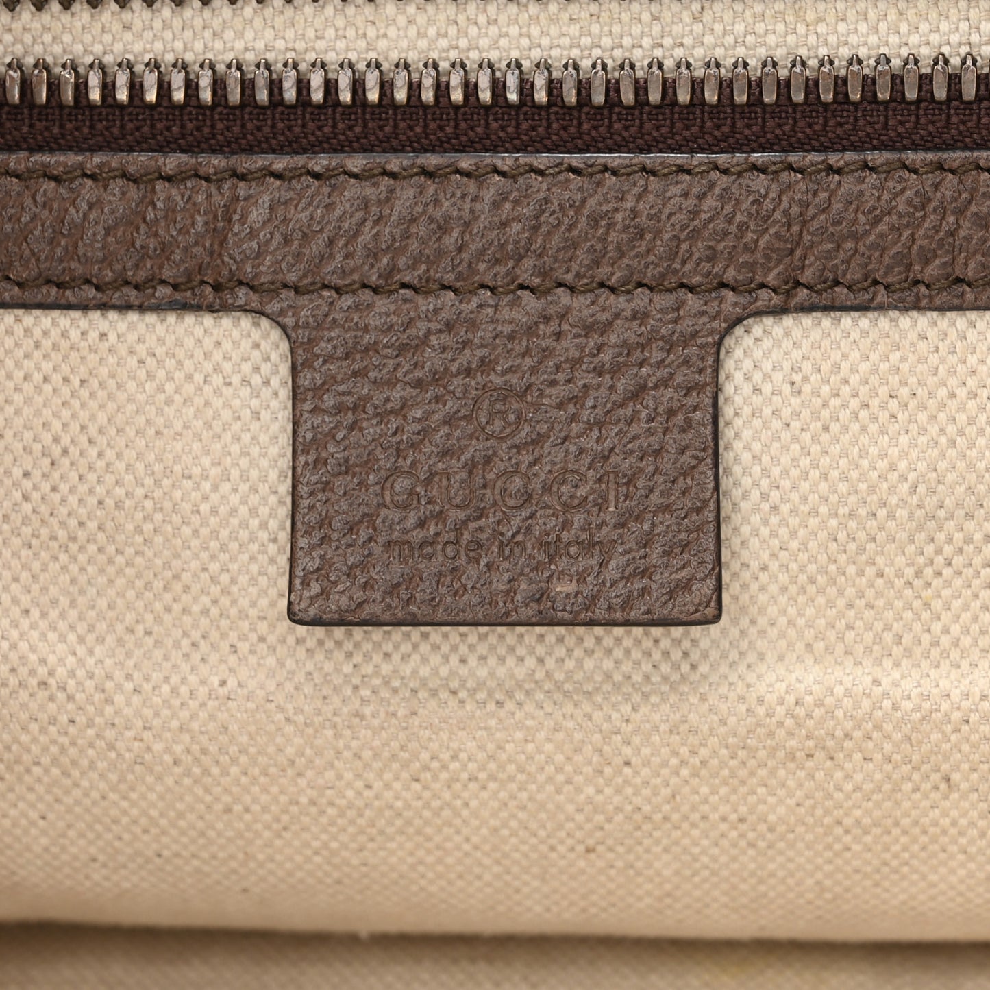 GG Supreme Monogram Web Ophidia Half Moon Hobo Brown