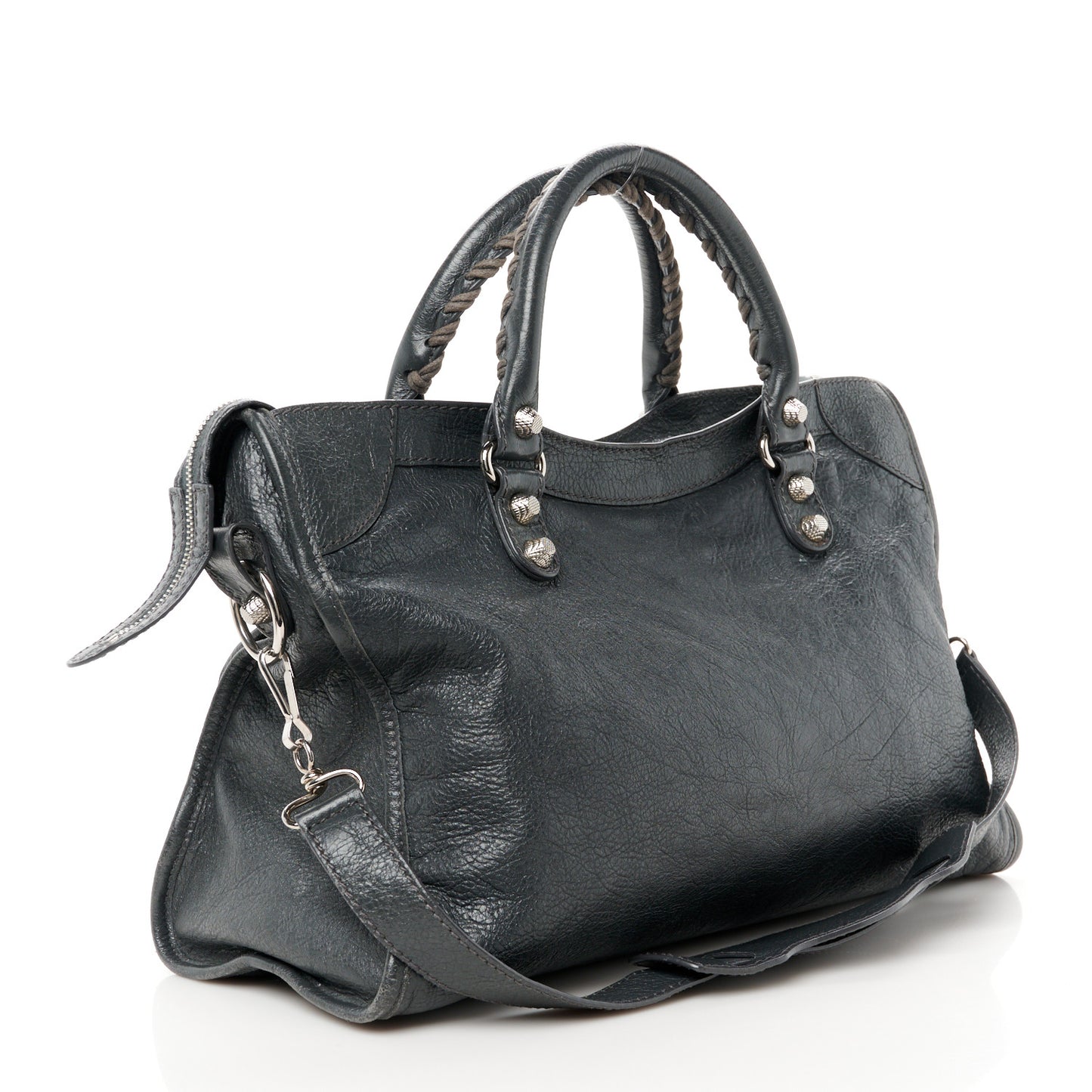 Agneau Giant 12 Silver Hardware City Gris Chartreux