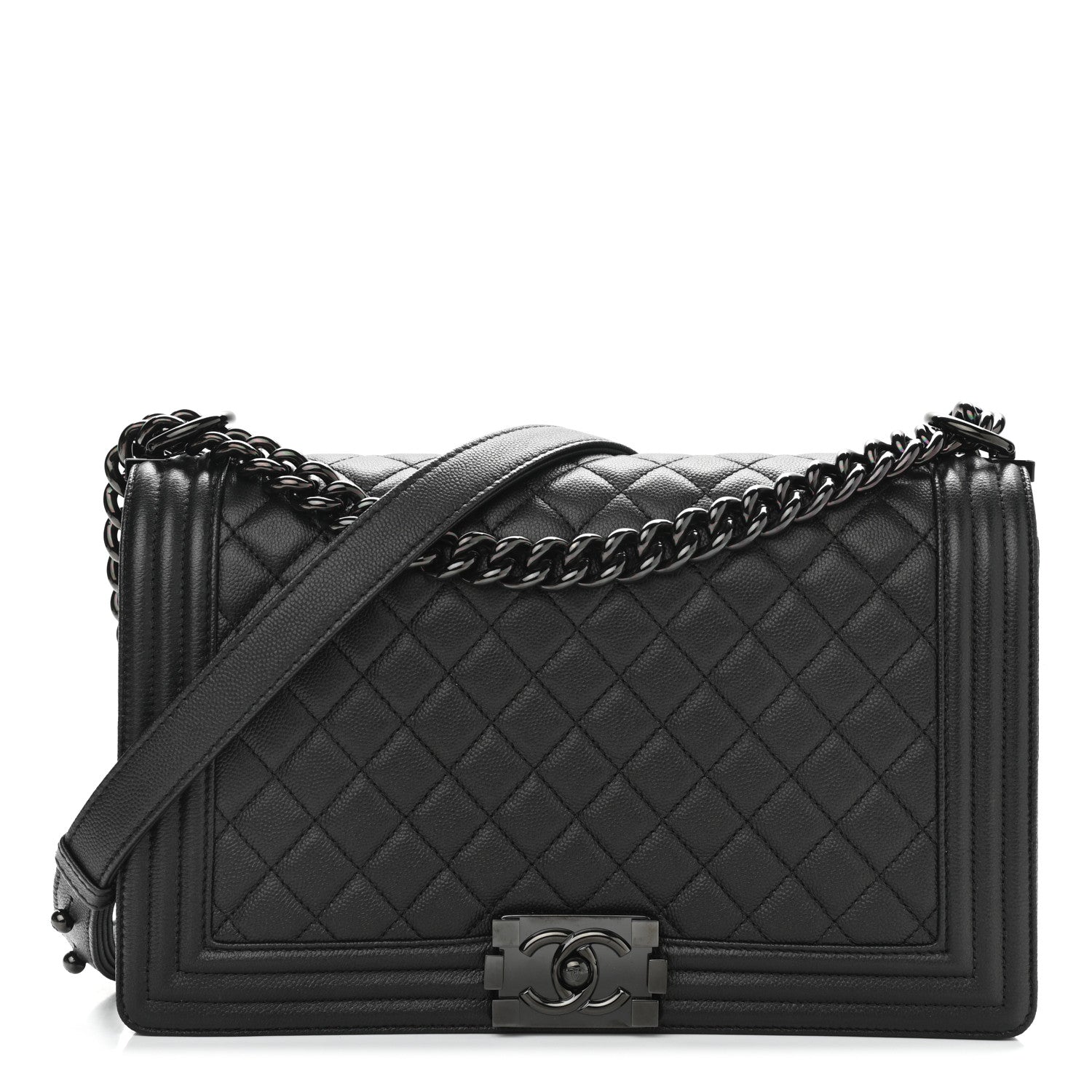 Chanel Caviar Quilted New Medium Boy Flap So Black 1 of 12