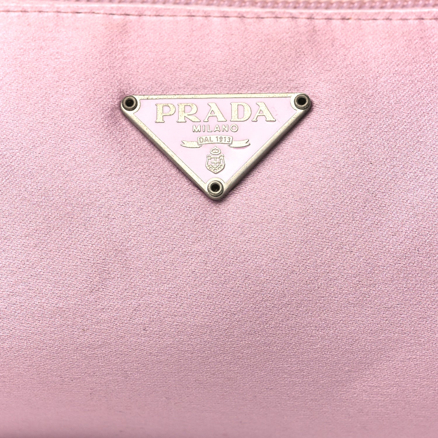 Prada Satin Raso Barrel Pochette Mughetto 8 of 12