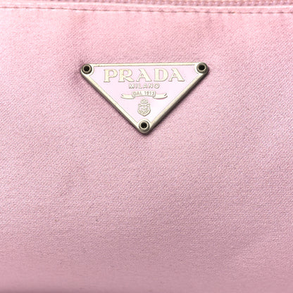 Prada Satin Raso Barrel Pochette Mughetto 8 of 12