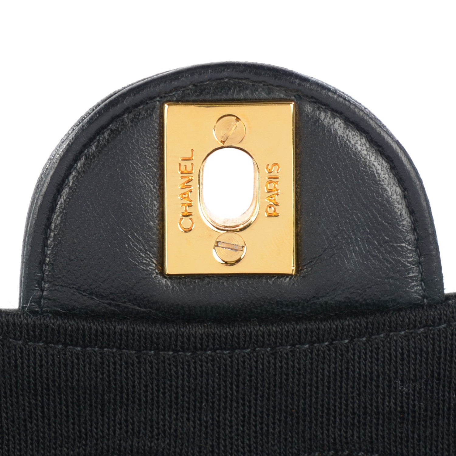 Chanel Lambskin Jersey Quilted Small Flap Black 2 of 10
