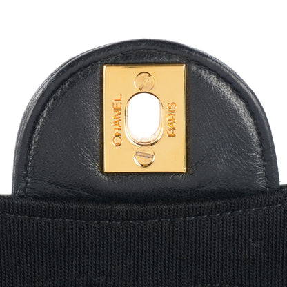 Chanel Lambskin Jersey Quilted Small Flap Black 2 of 10