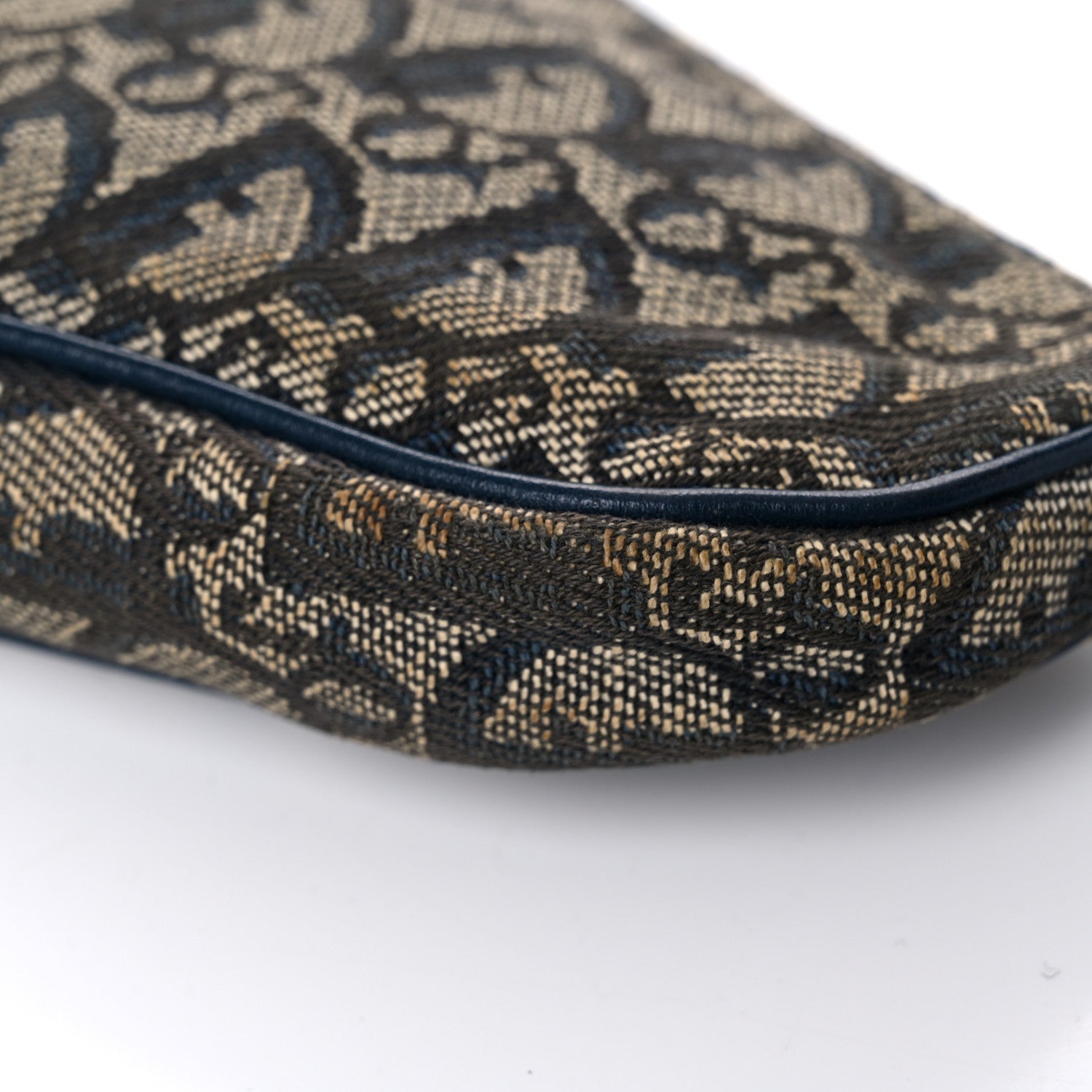 Christian Dior Monogram Mini Saddle Pochette Navy 9 of 20