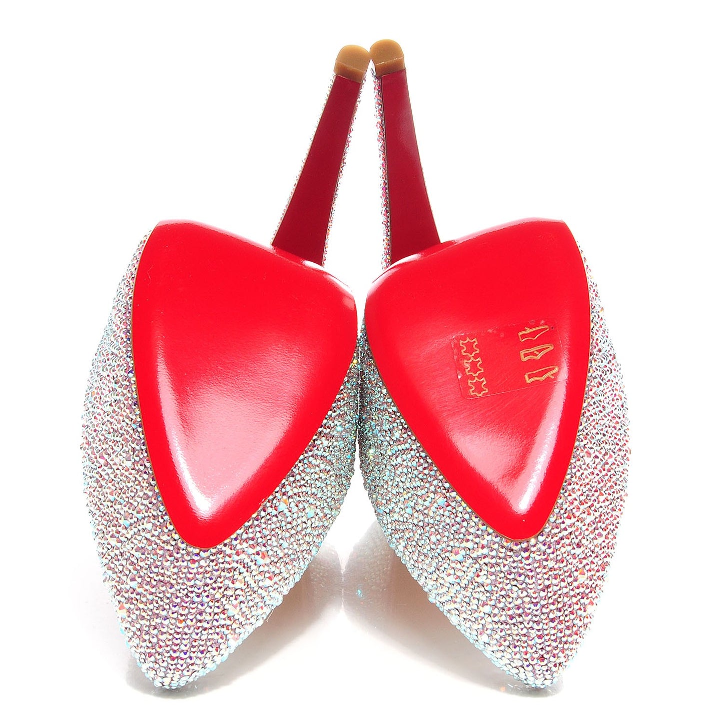 Crystal Suede Burma Daffodile Strass 160 Pumps 39 Aurora Boreale
