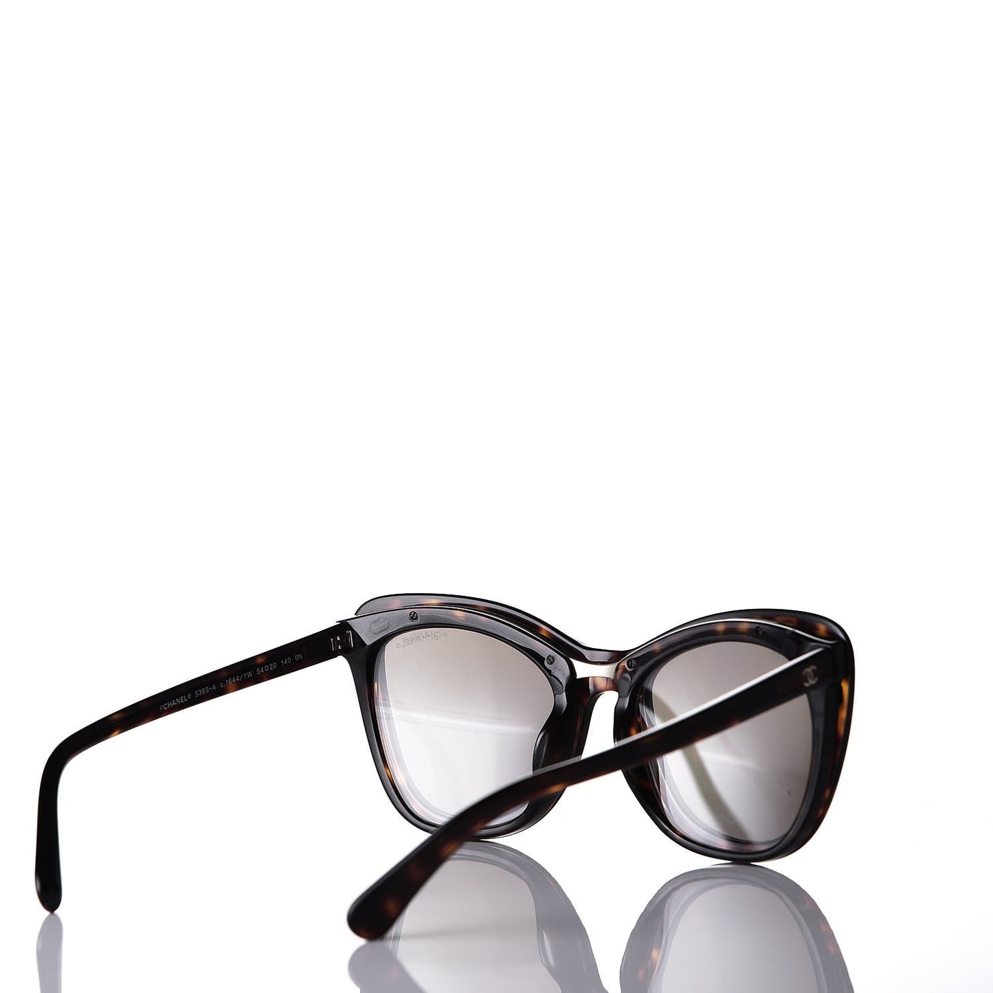 Clip On Sunglasses 5393-A Tortoise Beige