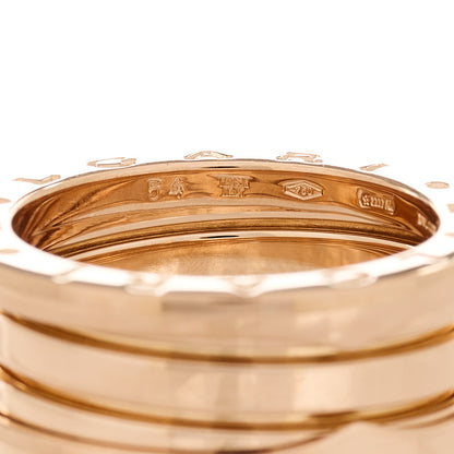 Bulgari 18K Rose Gold B.Zero1 Three-Band Ring 54 7 4 of 7