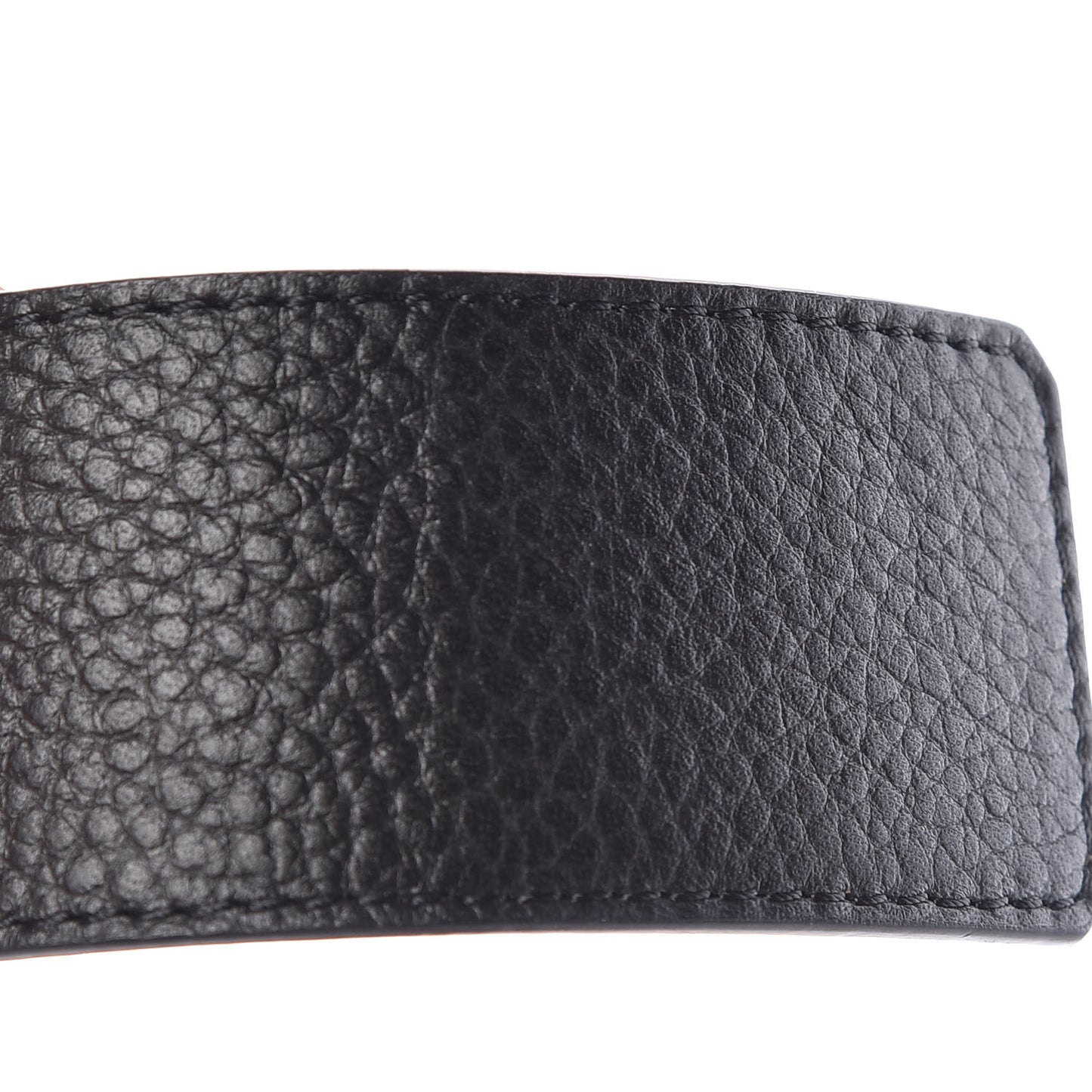 Taurillon Calfskin 40mm LV Initiales Reversible Belt 110 44 Black