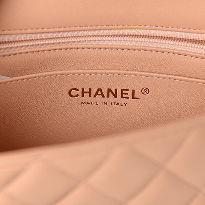 Chanel Lambskin Quilted Mini Rectangular Flap Beige 6 of 11