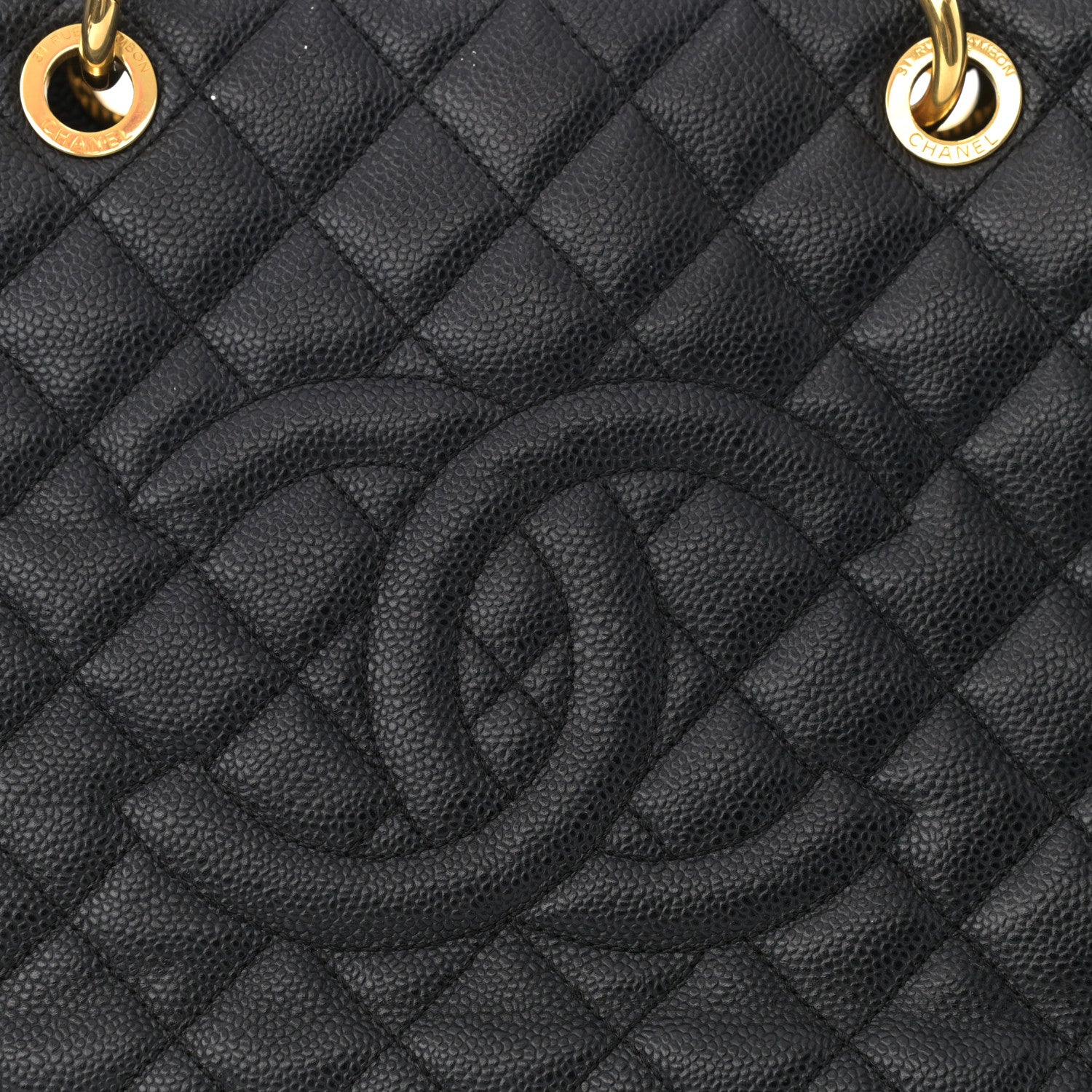 Chanel Caviar Quilted XL Grand Shopping Tote GST Black 8 of 12