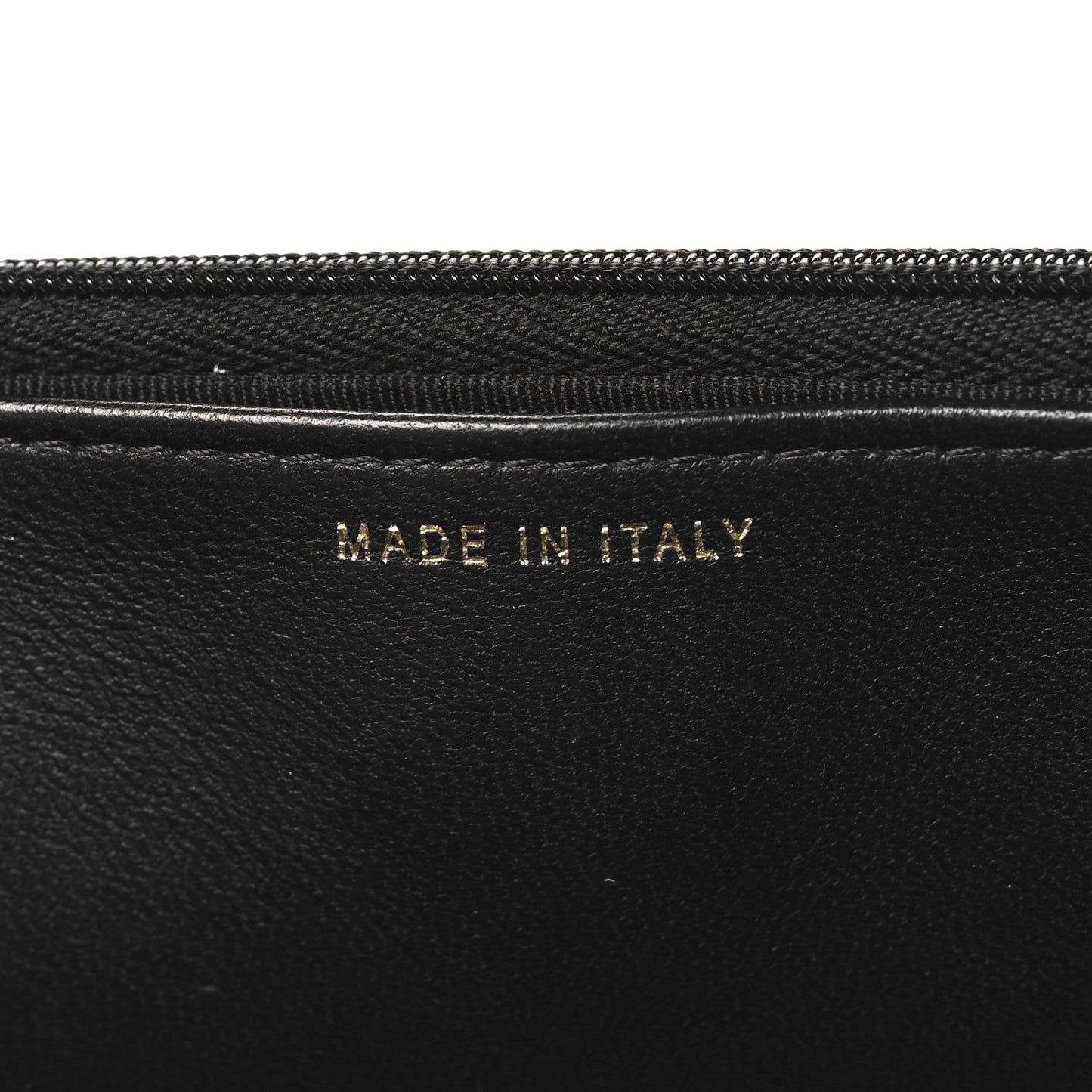 Lambskin Quilted Wallet On Chain WOC White Black