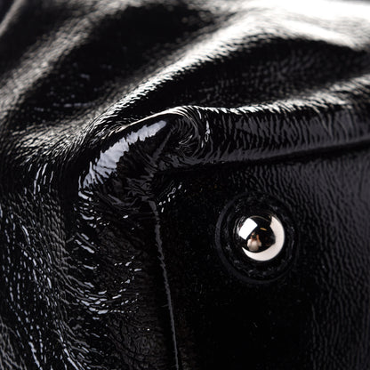 Saint Laurent Textured Patent Medium Easy Y Bag Black 10 of 12