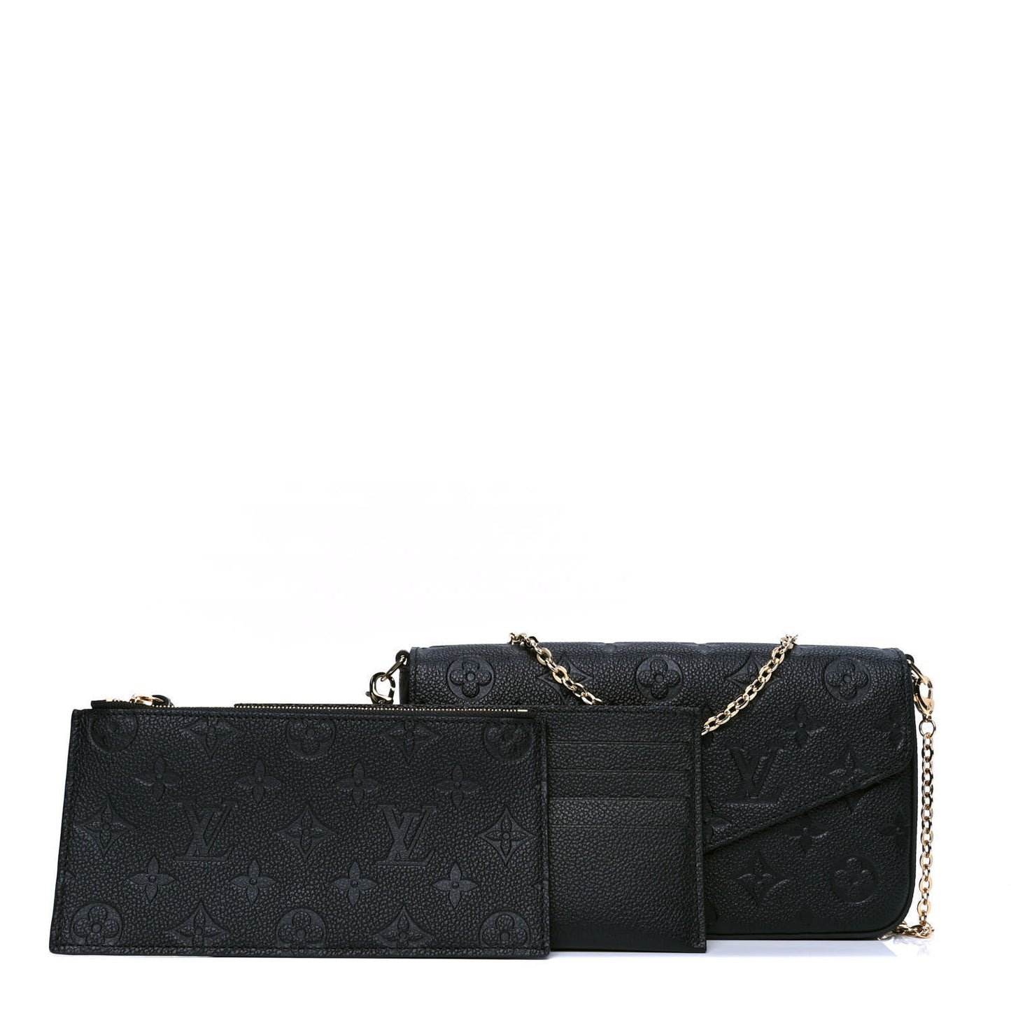 Empreinte Pochette Felicie Chain Wallet Black