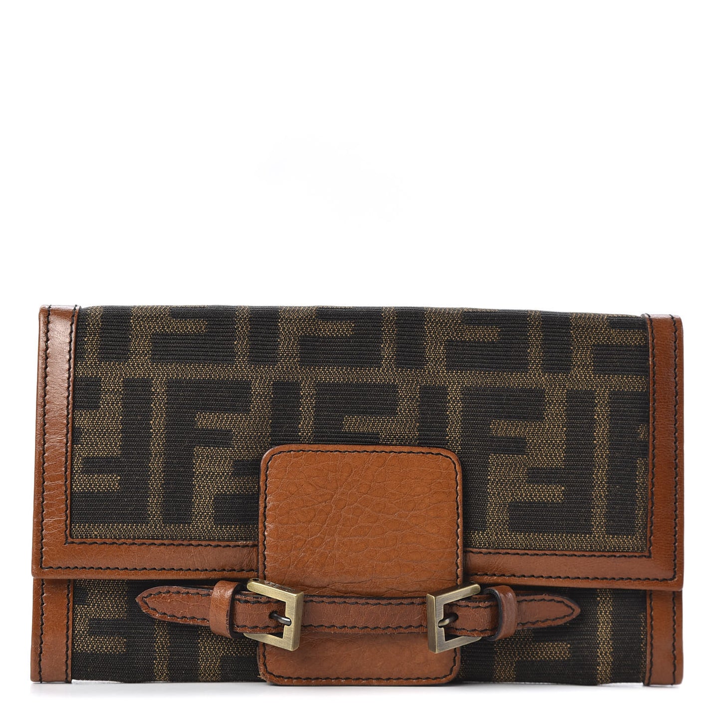 Zucca Continental Strap Wallet Tobacco