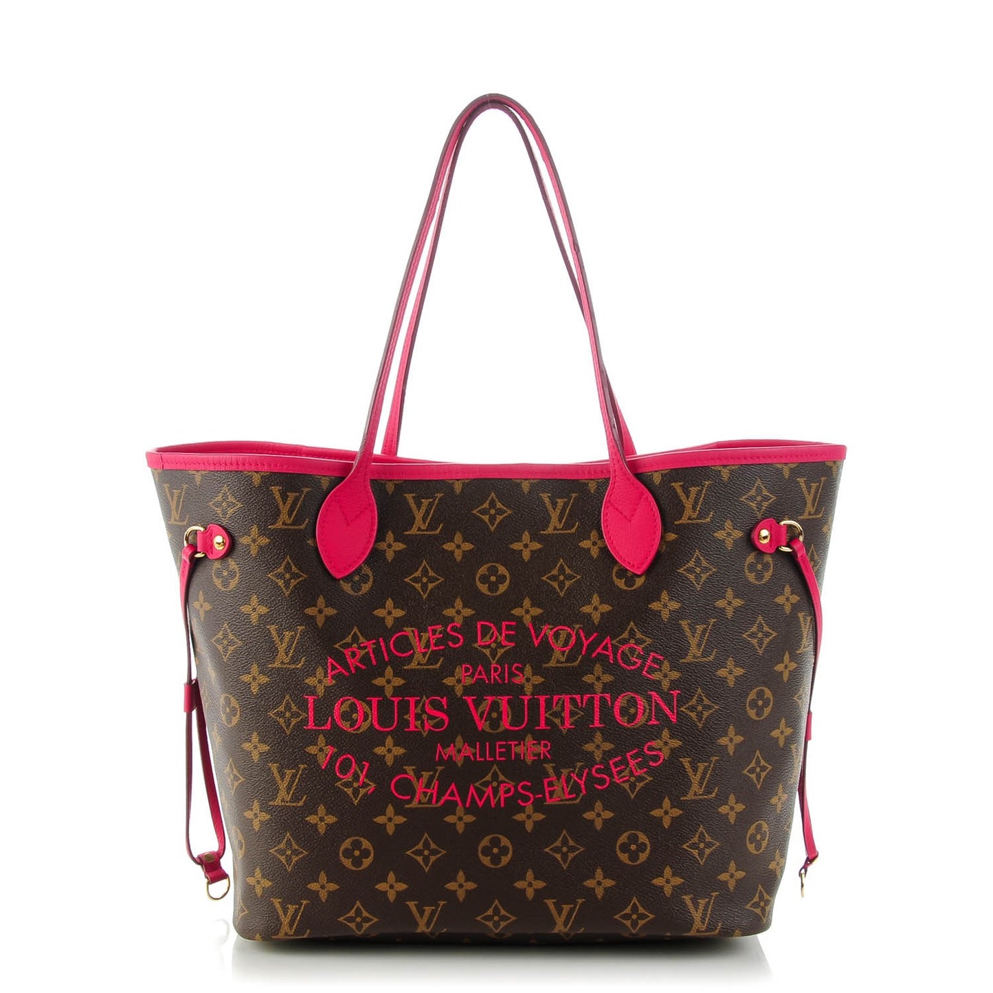 Monogram Articles de Voyage Ikat Neverfull MM Rose Indien
