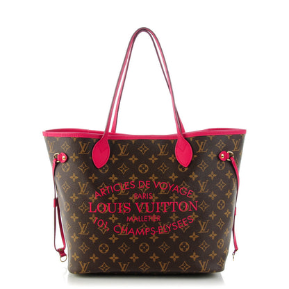 Louis Vuitton Monogram Articles de Voyage Ikat Neverfull MM Rose Indien 1 of 11